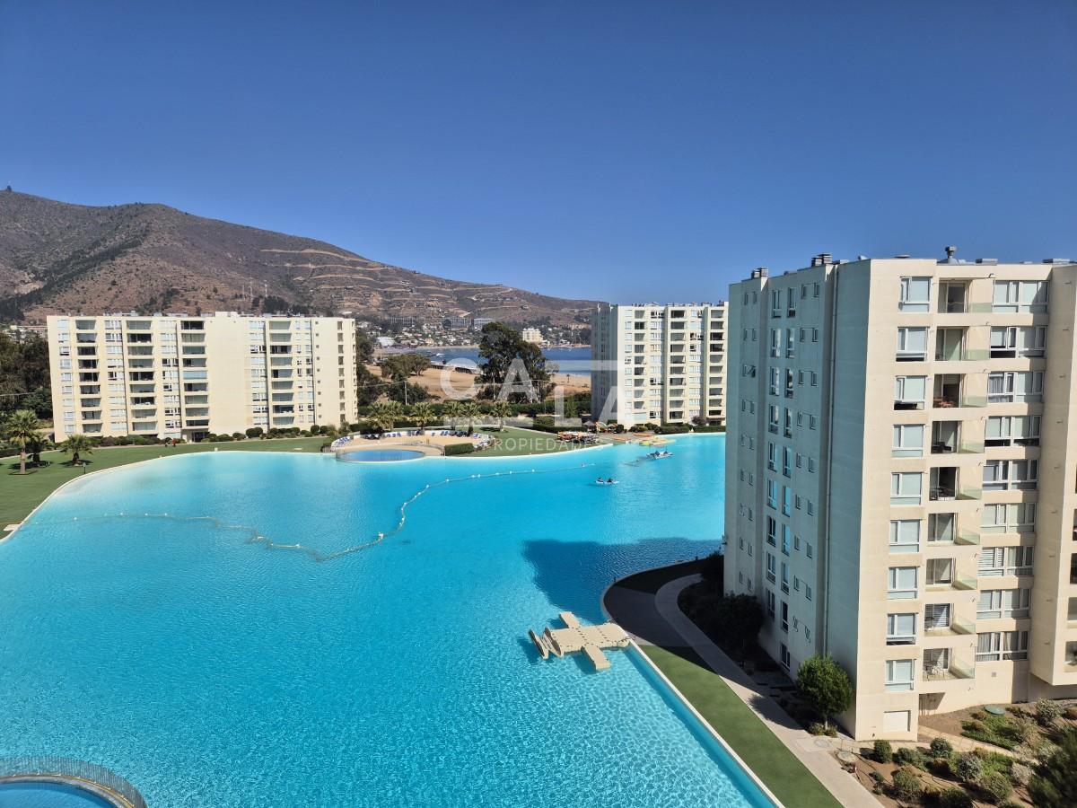 En venta depto. 3D2B, Papudo Laguna E.